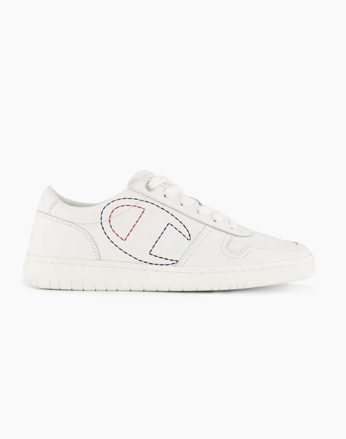 Champion Womens Sneakers NZ - 919 Low Logo Outline White ( 0791-XQPOR )